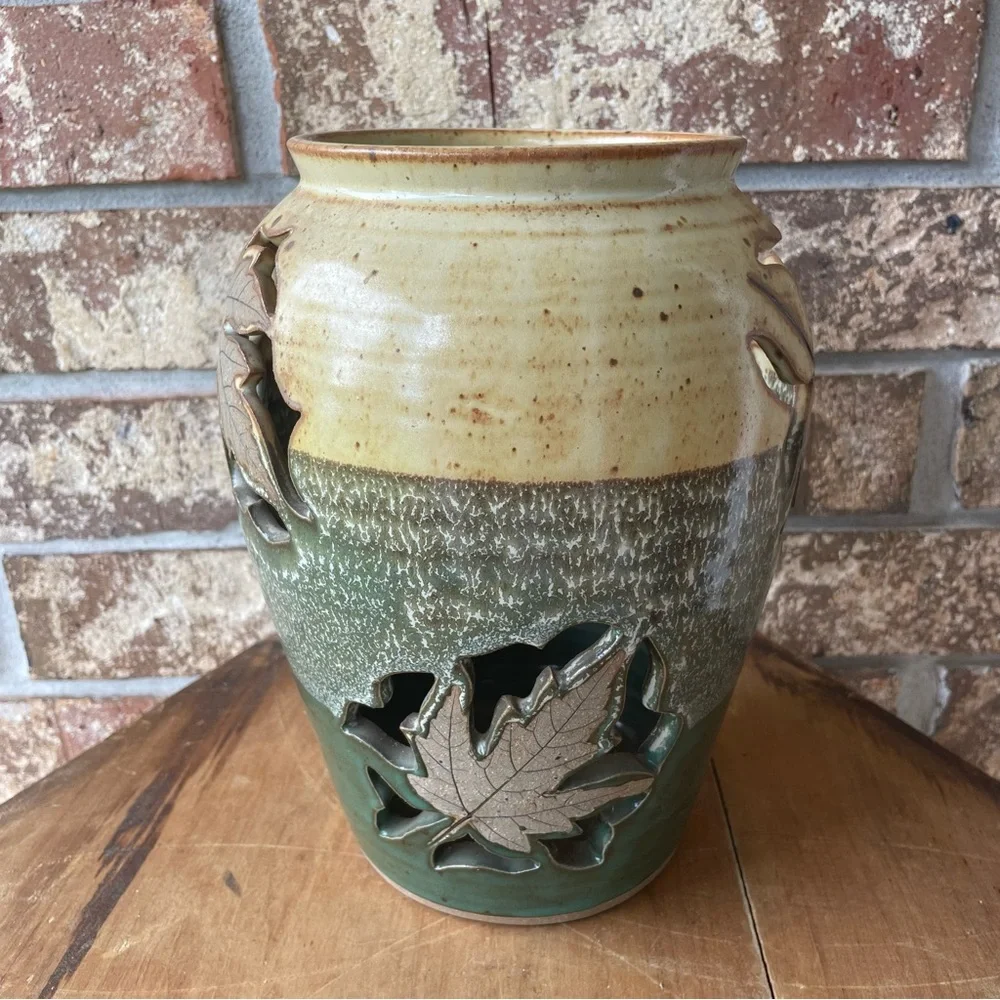 Artisan Pottery Faux Vase Signed by Artist Robert Alewine Gorgeous! - Picture 4 of 6